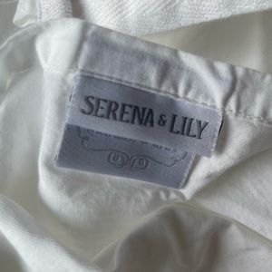 Serena & Lily Crib Skirt white excellent used condition